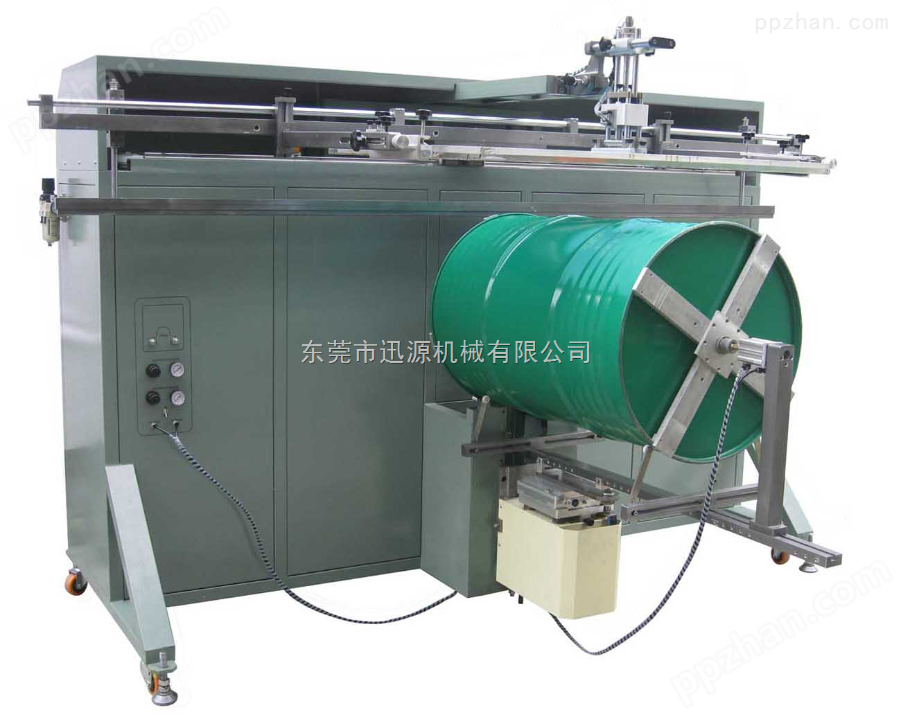 大铁桶、大胶桶等超大周长丝印（非标型大型圆面丝网印刷）-迅源机械