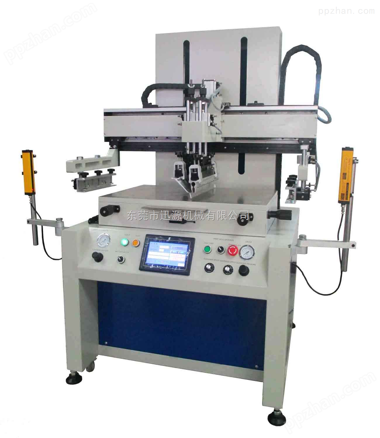 金属广告板丝网印刷，迅源S-4060半自动高精密平面丝印机，厂家，直销